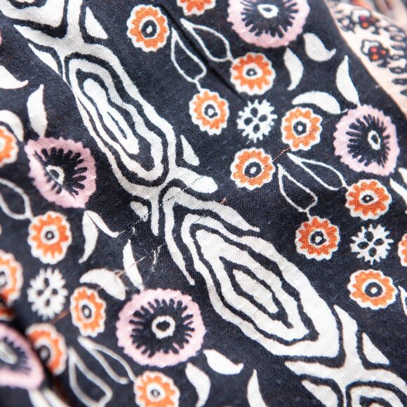 Anthropologie Maeve Naomi Embroidered Tunic Dress Sequins Black Pattern Size XS - Picture 8 of 9